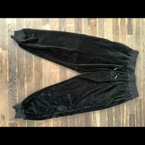 Velour sweat pants